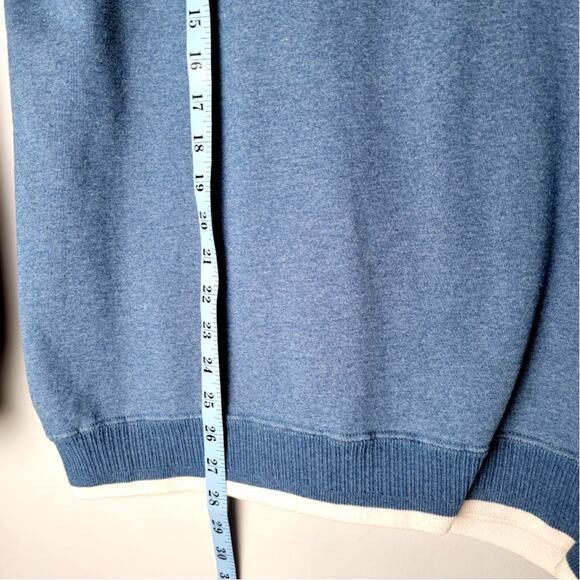 Vintage Disney Mickey Mouse Sweatshirt Large Blue USA Made 90s Embroidered - Picture 5 of 13